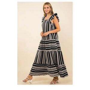 Tytum striped Tiered maxi THML
